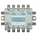 Multiswitch SRM-522 (950...2150 MHz/290...2340 MHz) Terra z AGC - klasa A z pasywnym torem TV system Digital SCR/Unicable
